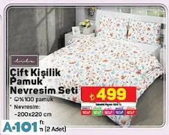 LİLA ÇİFT KİŞİLİK PAMUK NEVRESİM SETİ